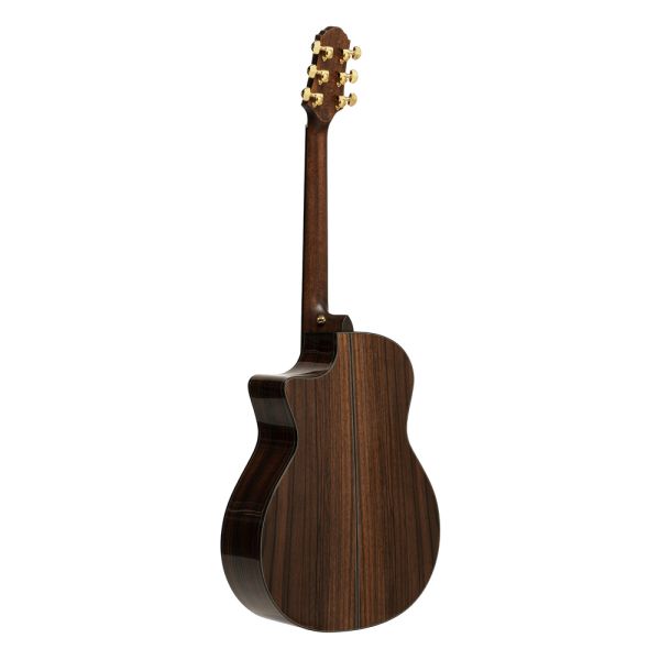 Crafter STG G20 CE edition Akustikgitarre mit Pickup, massive Fichtendecke, Auditorium Form, Cutaway Rückseite