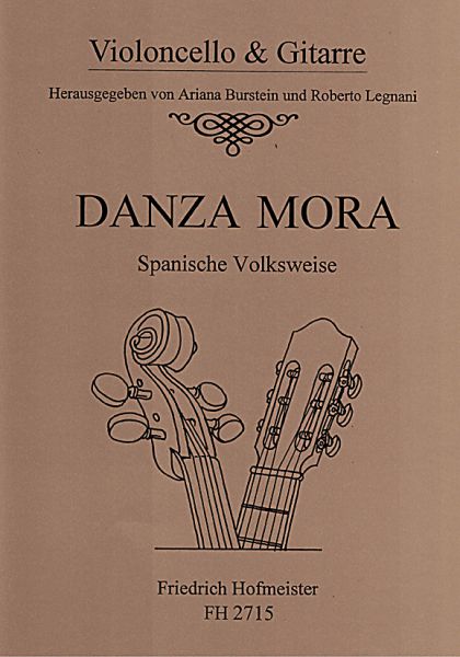 Danza Mora, Spanish folk tune for cello and guitar, sheet music