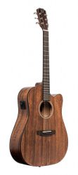 J.N. Dovern DOV DCFI, Steel string guitar with pickup in dreadnought shape, with solid mahogany top and cutaway, Acoustic guitar